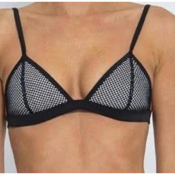TRIANGL black mesh bikini bottoms sz S - Picture 1 of 4